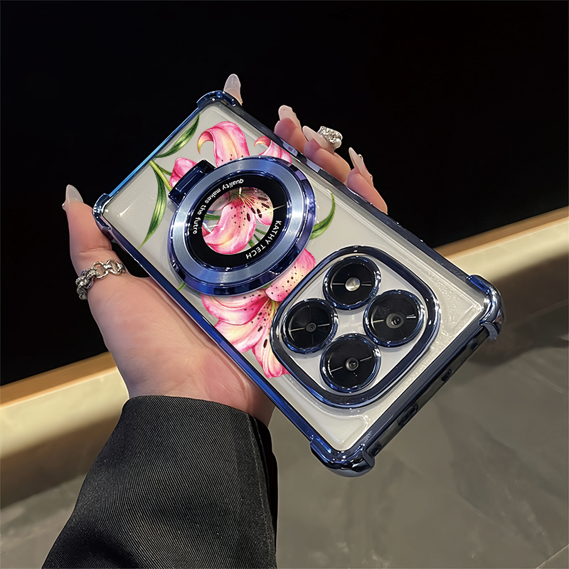 Vivo Y28 - Handyhülle mit Muster von zwei rosa