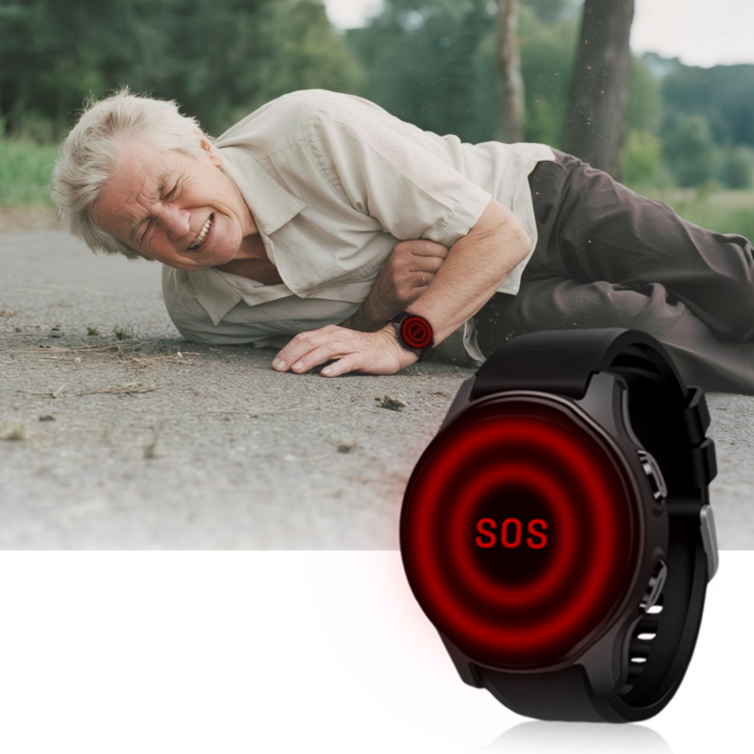 Fall Detection Watch - Neue 4G GPS-Navigations-Smartwatch für Senioren VL18