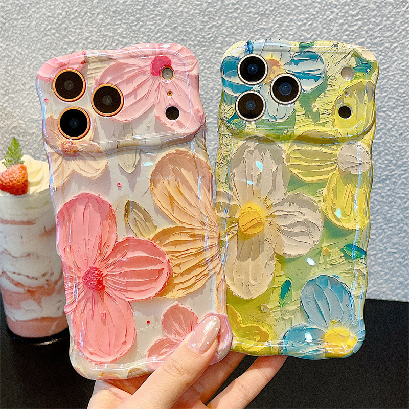Modische Ölgemälde-Blumen Well – Apple Iphone 15 Bewertung und Preis