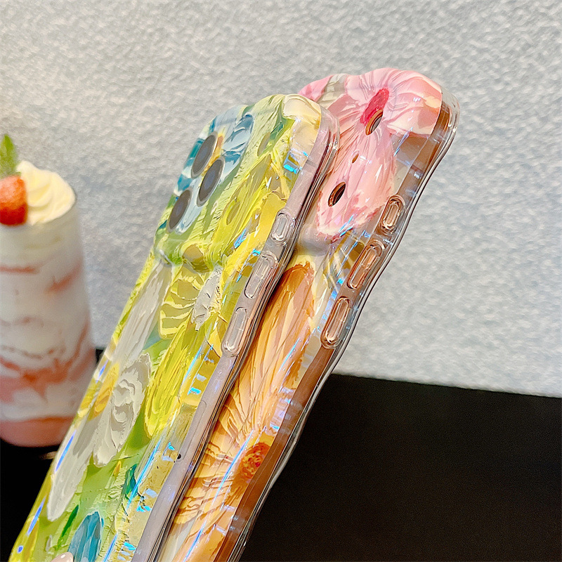 Modische Ölgemälde-Blumen Well – Apple Iphone 15 Bewertung und Preis