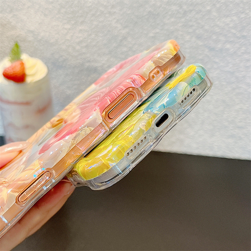 Modische Ölgemälde-Blumen Well – Apple Iphone 15 Bewertung und Preis